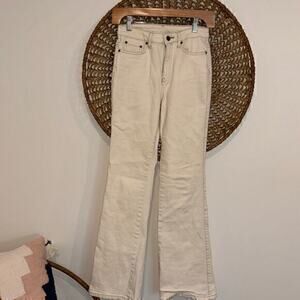 Gabriella Karefa-Johnson Future Collective cream flair jeans size 0